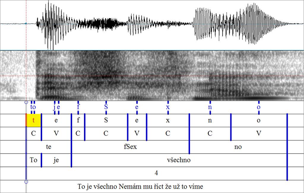 ponecháno jako foném. Co se týče asimilací znělosti, bylo postupováno podle ortoepických pravidel (Palková, 1994). U obstruentů před sonorami, kde by mohlo dojít k tzv.