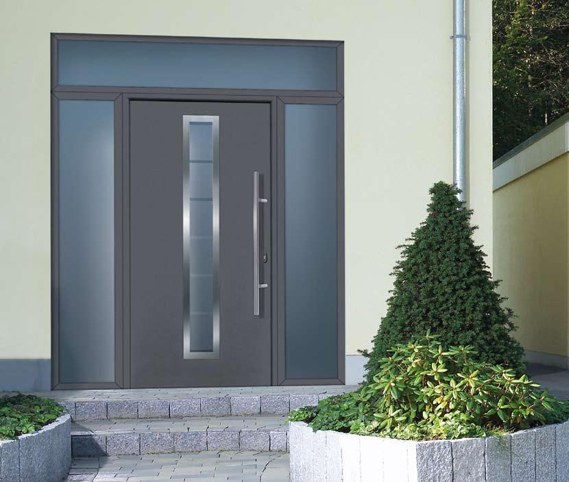 Celkom podľa želania: Individuálne madlá a presklenia pre dvere, bočné diely a nadsvetlíky TPS 700 s povrchovou úpravou Decograin Titan Metallic, s bočnými dielmi a