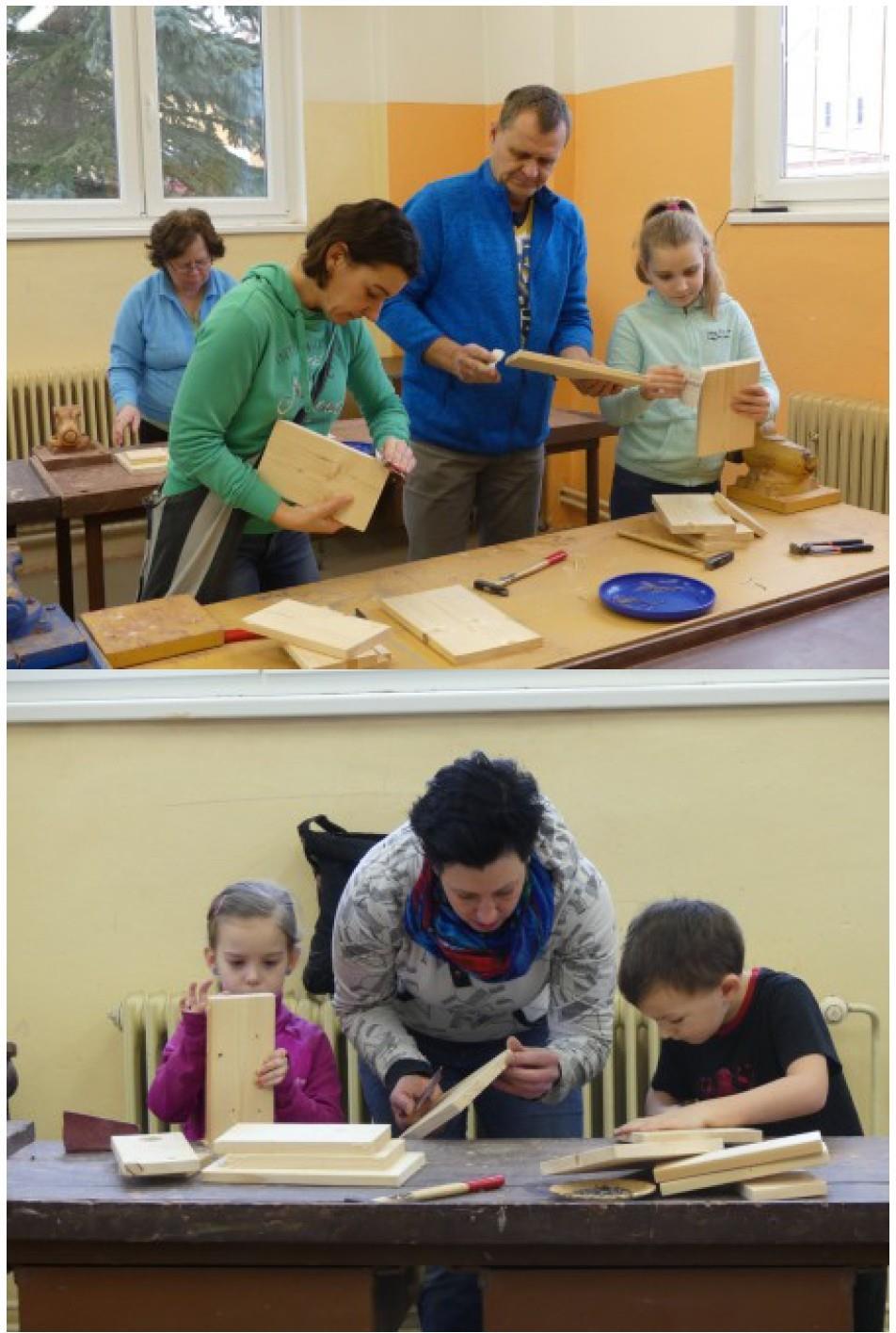 Akce na vyrobu ptacf budky, ktera je kazdorocne organizovana v ZS a MS Jiraskova Kladno, se v letosnfm race zucastnilo pres 60 zajemcu a budek se vytvorilo 27kusu.