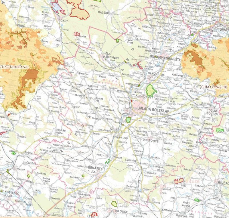 6 Téma 4.: volitelné téma cestovní ruch 6.1 Analytická část: definice a analýza řešených problémů Poloha destinace 6.1.1 Vymezení a zdůvodnění řešeného problému Destinace řešeného území je území ORP Mladá Boleslav.