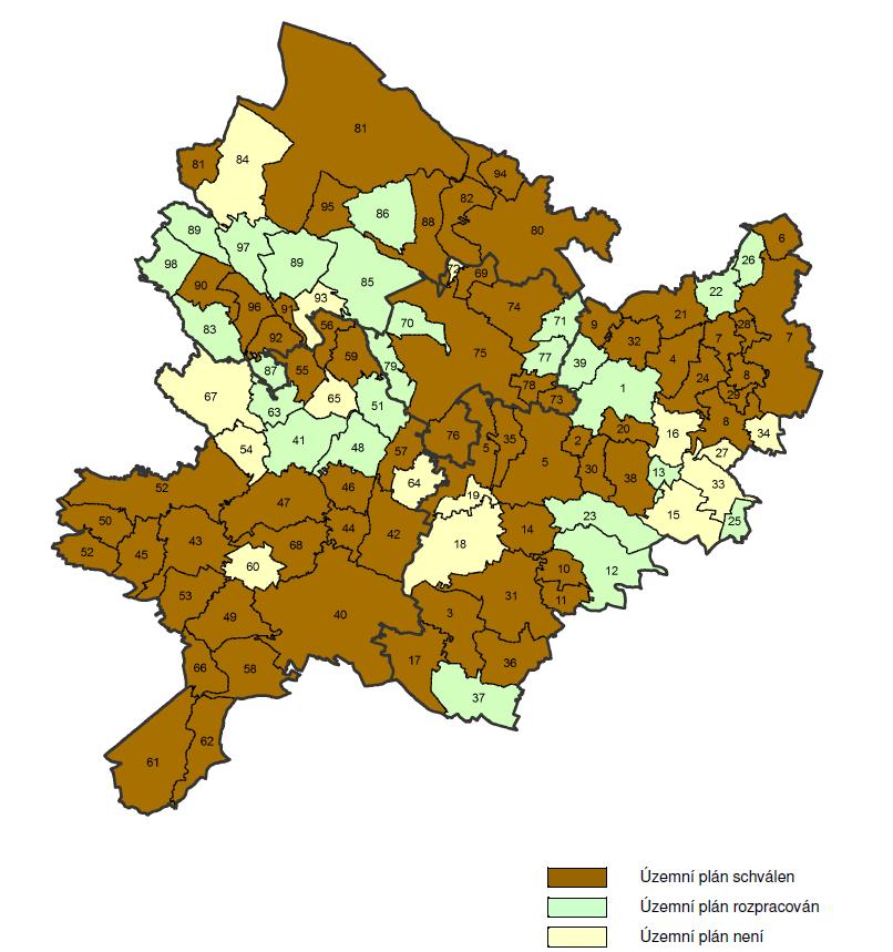Tabulka 14: Územní a strategické plánování Název údaje Počet obcí s platným územním plánem Počet obcí s plánem v přípravě Počet obcí se strategickým plánem (nebo programem rozvoje obce) Hodnota 74