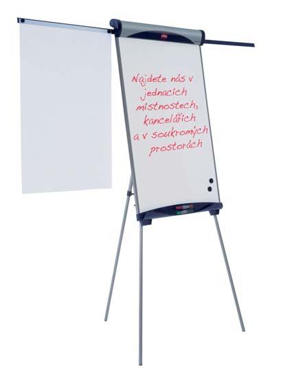lakovanou magnetickou kovovou plochu, která je vhodná pro nenáročné použití kvůli dobré stíratelnosti a průměrné odolnosti vůči
