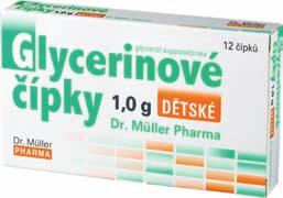 12 čípků Glycerinové čípky dětské 1, Zdravotnický prostředek Složení: Glycerin, Sodium Stearate, Aqua Dávkování: Děti od jednoho roku 1 čípek denně.