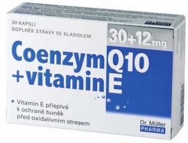 Koenzym Q10 Koenzym Q10 je vitaminům podobná látka nacházející se v každé buňce těla. Je to jediná nebílkovinná komponenta systému přenosu elektronů (a tedy energie) v buňkách.