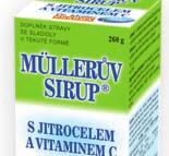 invertní cukr, čištěná voda, extrakt listu jitrocele kopinatého [voda, jitrocel kopinatý (Plantago lanceolata), sorban draselný], vitamin C (L-askorbová kyselina, L-askorbát sodný), konzervant