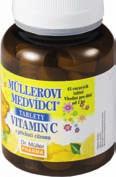 Vitamin C přispívá: k normální funkci imunitního systému ke snížení míry únavy a vyčerpání k normální psychické činnost Složení: plnidlo (xylitol), vitamin C (L-askorbová kyselina, L-askorbát sodný),