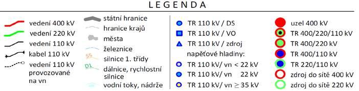 s. na území Karlovarského kraje Transformovna VVN/VN T101 [MVA] T102 [MVA] Sinst [MVA] Sinst(n-1) [MVA] Volná disponibilní kapacita* [MVA] Aš 40 40 65 25 26 Drmoul 40 40 80 40 10 Jindřichov 40 40 80