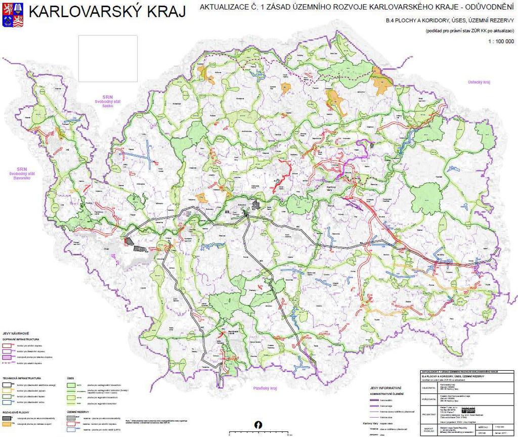 Obrázek 29 Aktualizace zásad územního rozvoje plochy a koridory