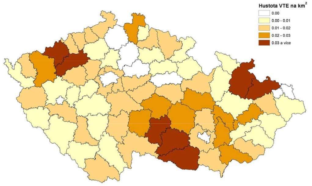 Graf 76 Technický teoretický, realizovatelný a ekonomicky nadějný potenciál VTE Potenciály výroby el.