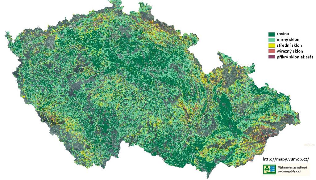 a kód Expozice vyjadřuje orientaci území BPEJ vůči světovým stranám ve čtyřech kategoriích označených kódy 0 3. V klimatických regionech (podle přílohy č.