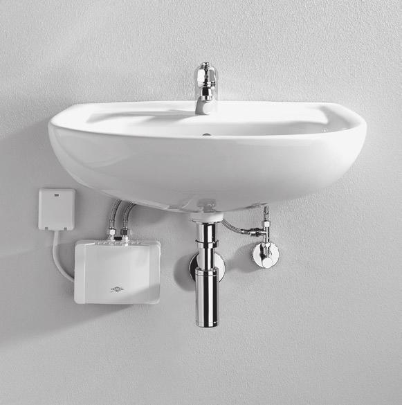 Typická montáž pod drez Typická instalace pod dřez 5 Použite špeciálny prúdový rozstrekovač vody (perlátor) (M22/24) (priložený k prístroji) Použijte speciální regulátor proudu