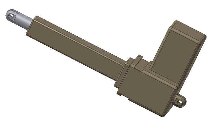 6 KONSTRUKNÍ EŠENÍ Technické parametry aktuátoru: Maximální síla v tlaku F tl - 8000 N Maximální síla v tahu F th - 6000 N Zdvih C - 210 mm Maximální rychlost bez zátže - 8 mm/s Maximální rychlost pi