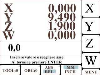 Nastavení hodnoty v ose ( jenom pro hodnotu relativní) enter 2 3 Vloženo 23.