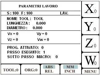 Zobrazení stránek GENIUS_4M má k dispozici počet stránek, které ilustrují různé parametry stroje. Na hlavní stránce v pravém dolním rohu jsou dvě čísla oddělená bariérou.