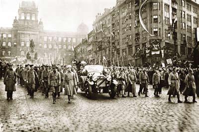 v letech první REPUBLIKY (1919 1939) JUDr. Josef SCHEINER 21. 9. 1861 11. 1. 1932 Mimořádnou událostí se pro všechny obyvatele hlavního města stal příjezd nové hlavy státu, prezidenta T. G.