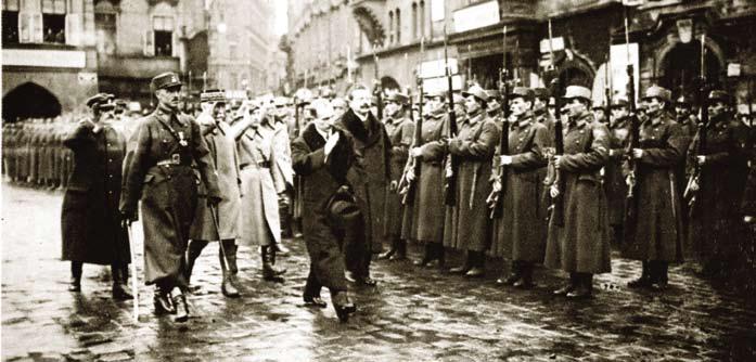 střeleckého pluku francouzských legií na Pražském hradě v lednu 1919 Kromě jednotek domácího vojska mělo Československo v době svého vzniku většinu