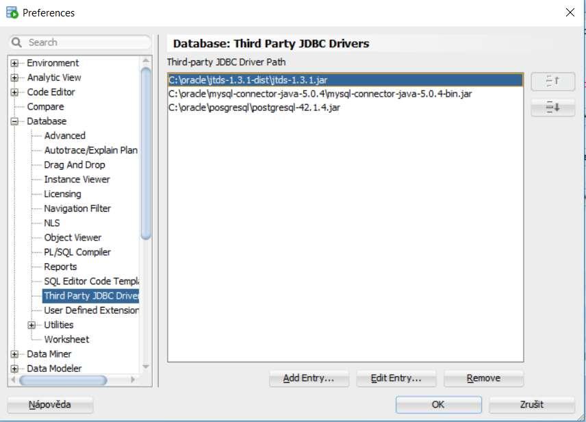 Third Party JDBC Drivers SQL Server and Sybase JDBC: https://sourceforge.