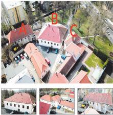 730 m 2, s užitnou plochou nemovitostí ve výši 770 m 2, v Bílině, v centru města. Budova A - zast.