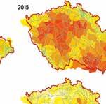 Absolute runoff heights in 15 for each months (ranked 1 12, January December) DISPONIBILNÍ VODNÍ ZDROJE Disponibilní vodní zdroje modelované modelem WATERES