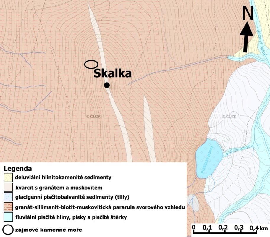 2 VYMEZENÍ ZÁJMOVÉHO ÚZEMÍ A JEHO CHARAKTERISTIKA Nejvyšším vrcholem oblasti je již zmíněný vrchol Skalka (1237 m 