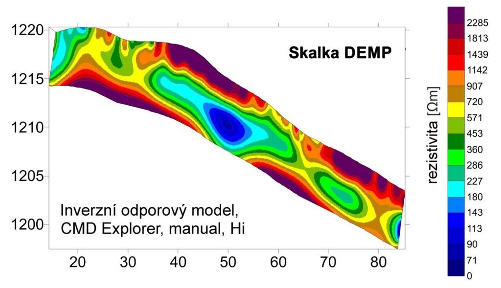 5 VÝSLEDKY A INTERPRETACE DAT Obr. 59: Skalka DEMP.