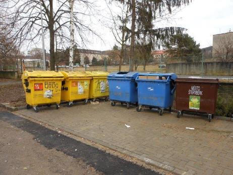 Nová stanoviště pro kontejnery na tříděný odpad na ulicích Poděbradova a U Vrby b) ochrana přírody a veřejná