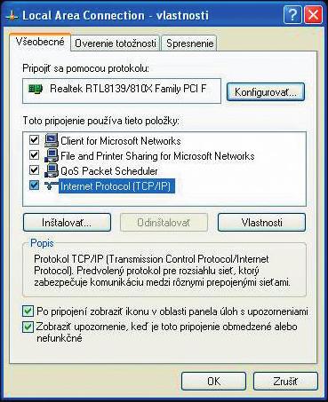 Postup inštalácie DSL routra DrayTek Vigor 2600 VGST Upozornenie: Pokiaľ máte operačný sytém OS Windows 2000 alebo XP, odporúčame nainštalovať najnovšie Service packy (balíky záplat).