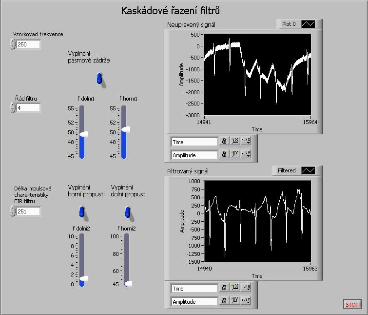 27 8.1.3 Program kaskádové řazení filtrů Tento program se zabývá kaskádovým řazením filtrů.