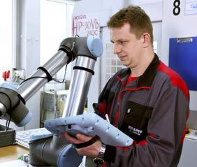 Někteří zákazníci uvádějí, že v porovnání s průmyslovými roboty jsou náklady na uvedení kobotů do výroby až pětkrát nižší. 2.