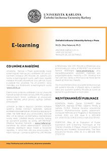 trhu s e-knihami v češtině, konzultace ke čtečkám e-knih E-learning Univerzita Karlova v Praze systematicky rozvíjí
