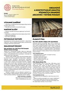 Metody konzervace papírových archivních materiálů, historická a uměleckohistorická analýza dokumentů, semináře, přednášky a odborné poradenství.