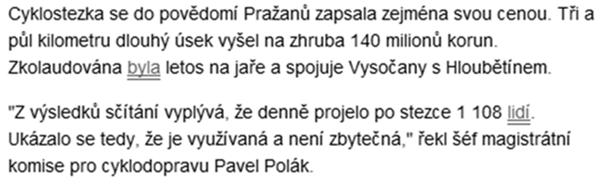 významné, drobné, neznatelné (0-5 bodů); hraničí s jistotou, pravděpodobná, běžně možná, výjimečně