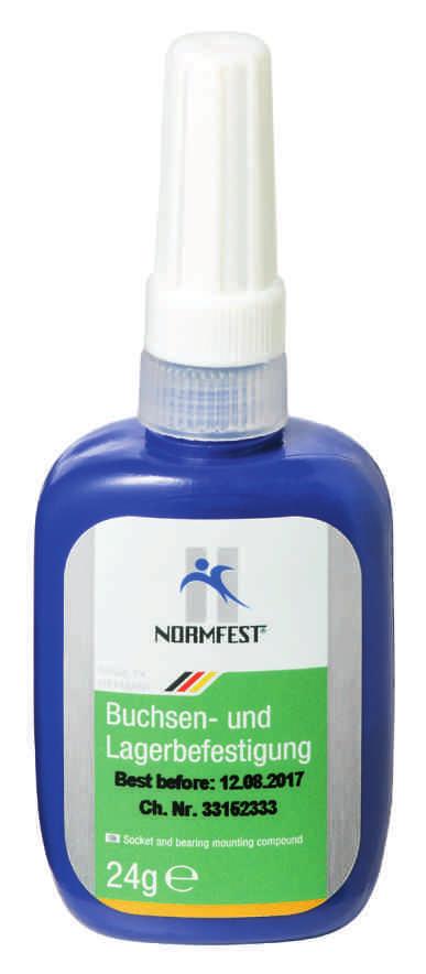 Chemické výrobky Upevnění pouzder a ložisek č. zboží. 2896-540 obsah: 24 ml - třída pevnosti (DIN 30661): 55-70 - max.