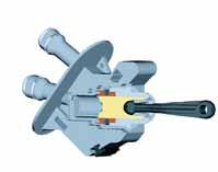 Vedení Konstrukce hydraulického tlakového potrubí vychází z brzdových potrubí použitých v motorovém vozidle a skládá se z hadice a z ocelové trubky nebo je zcela z plastické hmoty.