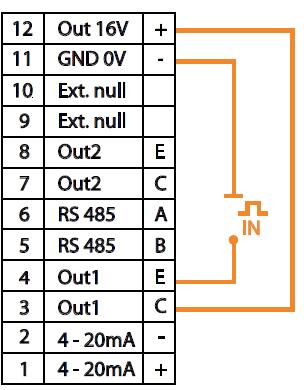 OUT1 / OUT2 Impulsní výstup / FlowSwitch / Status Výstupy OUT1 a OUT2 jsou volně konfigurovatelné a jsou realizovány optočlenem se spínacím tranzistorem NPN. Mezní parametry tohoto optočlenu jsou max.