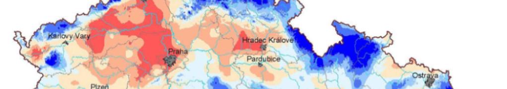 V případě, že budou teplejší zimy, nedojde k akumulaci vody ve sněhu, ale k jejímu odtoku, v teplejších zimách se více vody vypaří a následkem toho může dojít k neúplnému jarnímu nasycení půdního