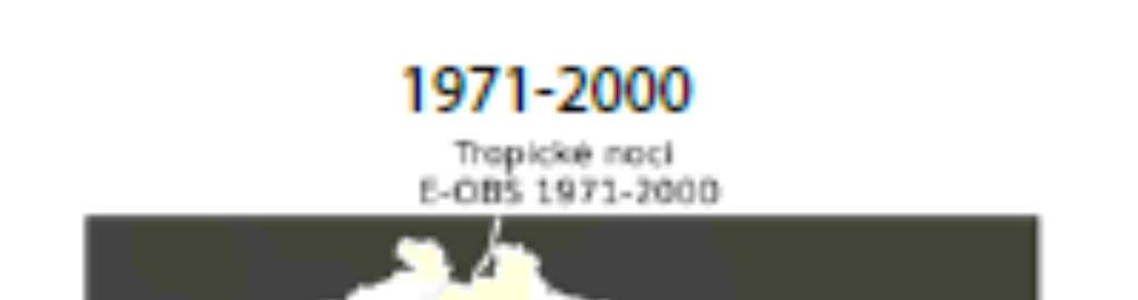 Tropické noci v ČR se dosud vyskytovaly velmi zřídka (což je dobře patrné i z obrázku 9) a to jen v nejteplejších oblastech Česka, na většině území se ani