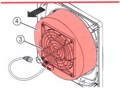 Ilustrační foto pro vyjmutí a vložení keramického výměníku je vyobrazeno s vnitřním krytem Flair, v případě vnitřního kruhového krytu je vyjmutí a vložení keramického výměníku identické s tímto