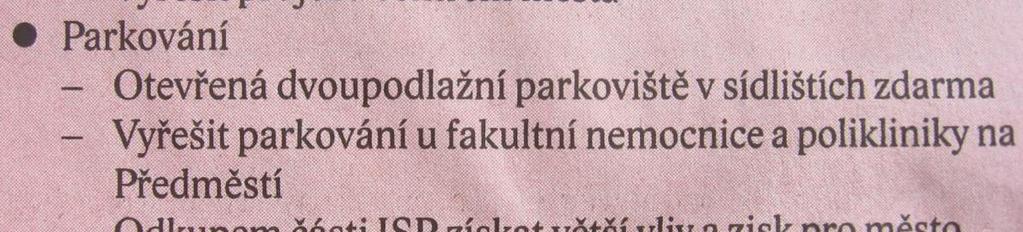 O čem je udržitelná městská mobilita v Česku a na Slovensku Hradec Králové Návrh nového Územního plánu navrženo 9060 parkovacích stání k pokrytí deficitu současných