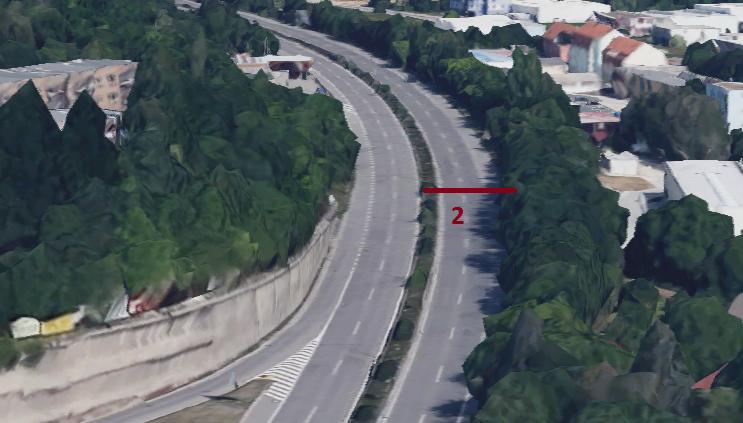 DOPRAVNÍ MODEL V PROGRAMU AIMSUN Obrázek 28: Umístění druhého panelu pro liniové řízení na ulici Hradecké Obrázek 29: Umístění třetího panelu pro liniové řízení na ulici Hradecké