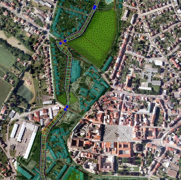 Studie se dále zaměřuje na širší okolí v rámci celého povodí Cidliny až do uzávěrového profilu v ř. km 71,627.
