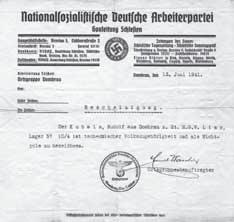 Kategorie obyvatel a jejich práva 34 Potvrzení pro nuceně nasazeného pocházejícího z Těšínska, že je české národnosti, a nemá proto být označován jako Polák, červen 1941 Podle nacistického právního