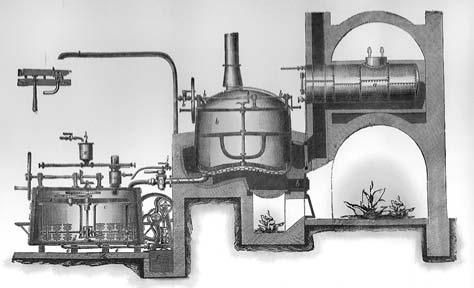 30 P I V O V A R N I C T V Í obrázek 20 Dvounádobová varna s kotlem na horkou vodu (rytina firmy Haffmans) V Evropě 17. století došlo mezitím k rozšíření nápojového lístku.