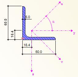 Návrh a posouzení průřezu diagonály Průřez: Průřezové charakteristiky: A = 582 mm 2 Materiálové charakteristiky: f u = 360 MPa γ M2 = 1,25 Posouzení tahové únosnosti diagonály: N t,rd = A f yd =