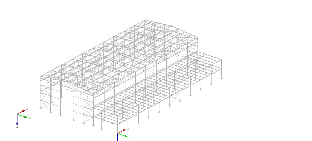 4.2 Výpočet vnitřních sil 4.2.1 Popis výpočetního modelu Pro analýzu vnitřních sil je použit výpočetní model v program RSTAB 8.