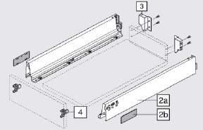 skříňky skládací dveře 114,- TIP ON/ mechanismus pro samootevírací dvířka 79T9550 95 vložený vrut - slepý úhel 86,- 956.