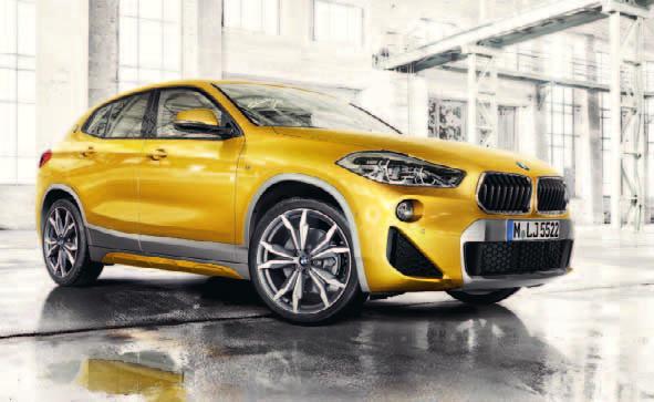 BMW X2 BMW X2 je více než jen nový model BMW X. Svým nezaměnitelným designem a sportovně městskými geny vytváří sebejistý dojem jak ve své třídě, tak i v rámci rodiny modelů BMW X.
