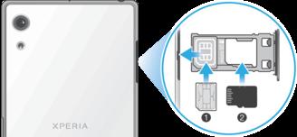 Uvedení do provozu Zařízení podporuje pouze karty velikosti nano SIM. Karta nano SIM a paměťová karta mají odlišná místa v držáku.