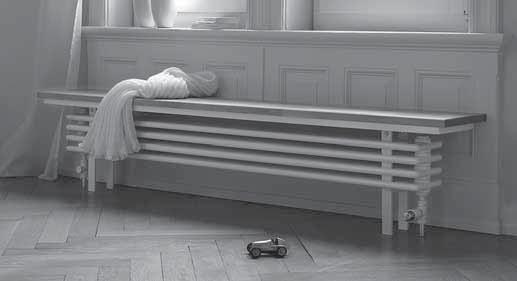 416 416 419 419 zehnder radiavektor bench (s lavicí) deska lavice z materiálu Werzalit k dodání pozinkované