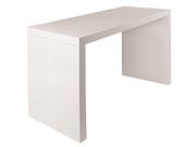 Barový stůl WHITE MAGIC 180x70 cm výška 109 cm Exkluzivní provedení ve vysokém bílém lesku, pro 6-8 osob. Reprezentativní barový stůl k použití bez ubrusů.